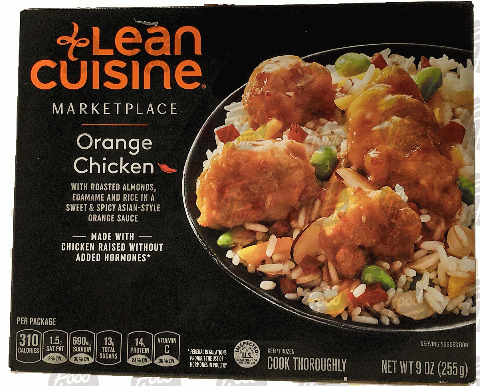 Stouffer's Lean Cuisine marketplace; orange chicken w/roasted almonds, edamame and rice Full-Size Picture